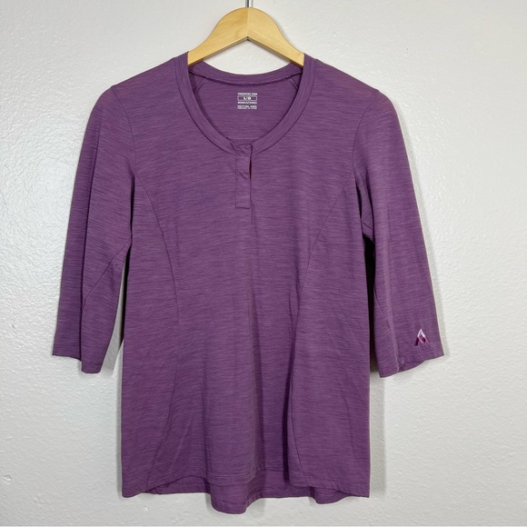 7Mesh Purple Desperado Merino Henley - Picture 2 of 13